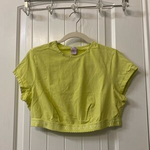 SAVAGE x FENTI By Rihanna crop top neon green